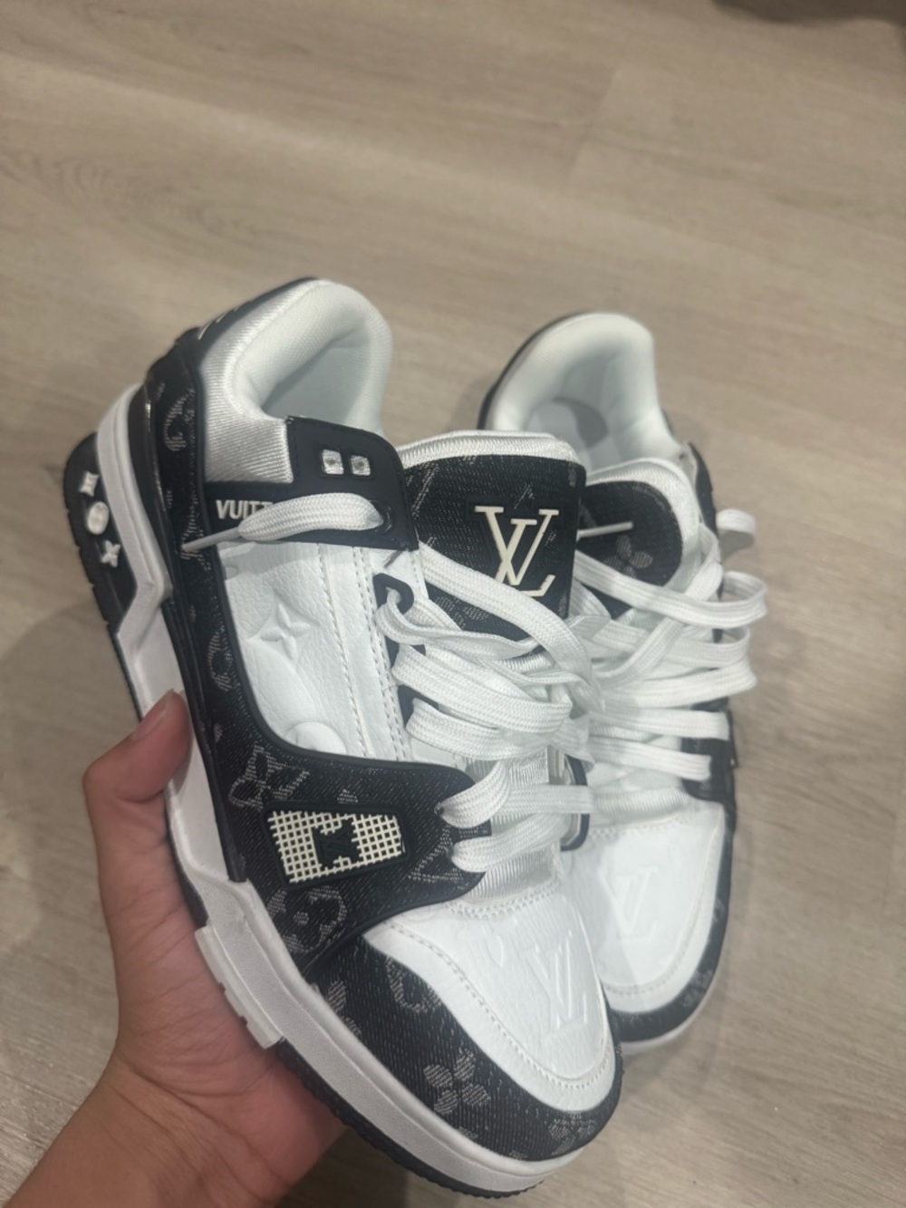 Louis Vuitton Black Trainers  Low-Top Sneakers